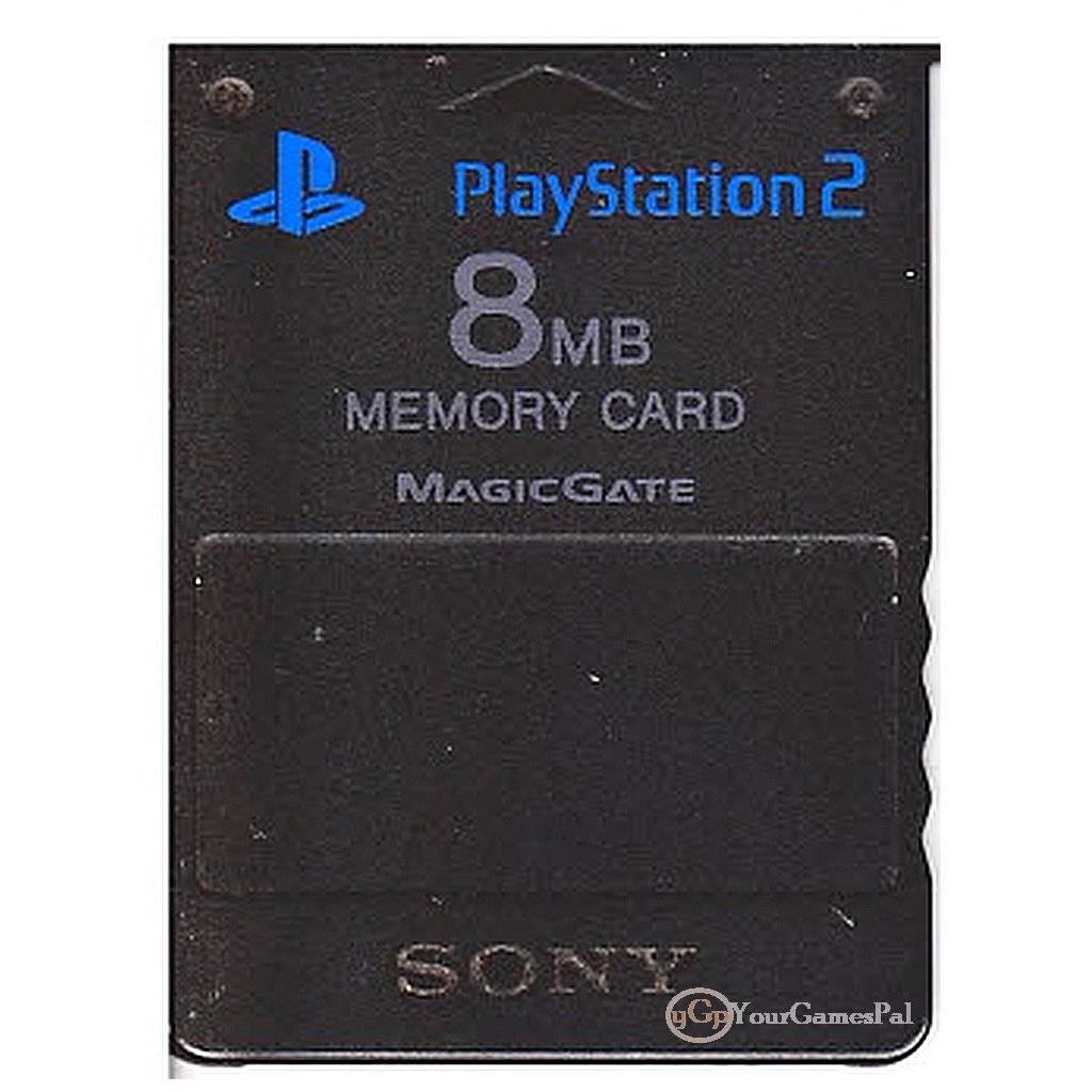 PLAYSTATION 2 MEMORY CARD SONY JAPAN ORIGINAL PS2 8 (MB) BLACK SCPH10020