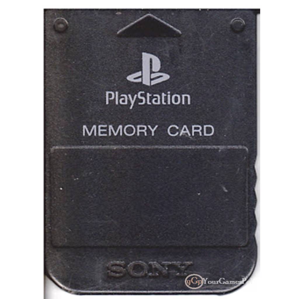 PS1 Memory Card by Sony for PlayStation 1 1 MB Black Solid 100 Original eBay