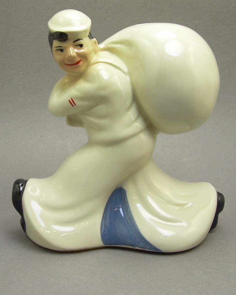 Vintage 1940 s Art Pottery Guild of America Cronin China Co. Rooster