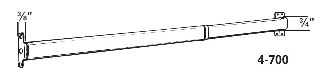 SASH RODS AND BRACKETS - CURTAIN RODS, DRAPERY HARDWARE, WOOD