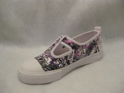 Kids White Canvas Shoes on Ed Hardy Candyland Kid Children Girls White Canvas Shoe Tennis Sneaker