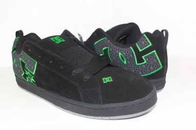 Shoes Court Graffik on Dc Men S Black Nubuck Leather Court Graffik Se Skate Shoe Sneaker Size