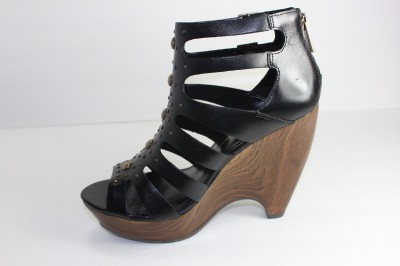 Black Wedge Shoes  Women on Simpson Keddar Women S Black Platform Wedge Shoe Sandal Heels Size 7 5