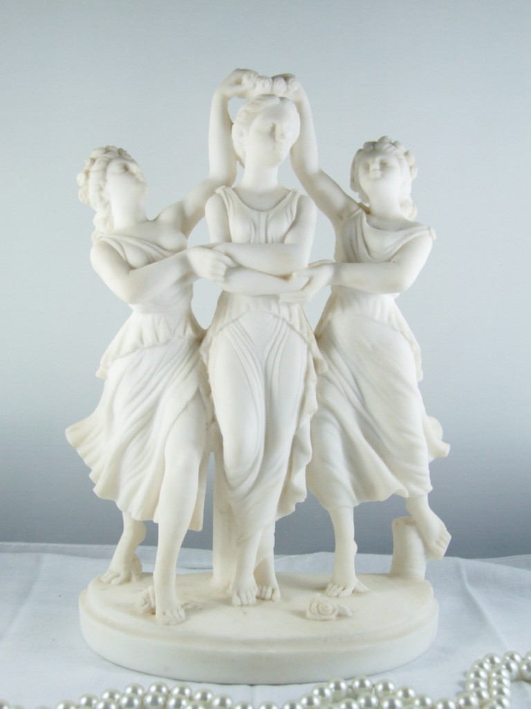 Vintage Greek Mythology "Three Graces" Alabaster Statue eBay