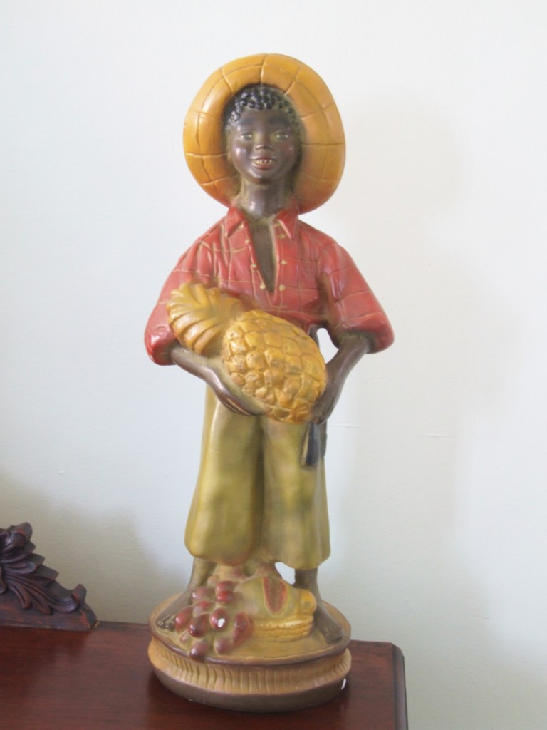 Vintage Old Black Boy Pottery Statue eBay