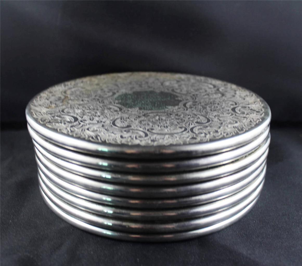 Vintage Set of Strachan Silver Plate Fine Dining Placemats (8) eBay