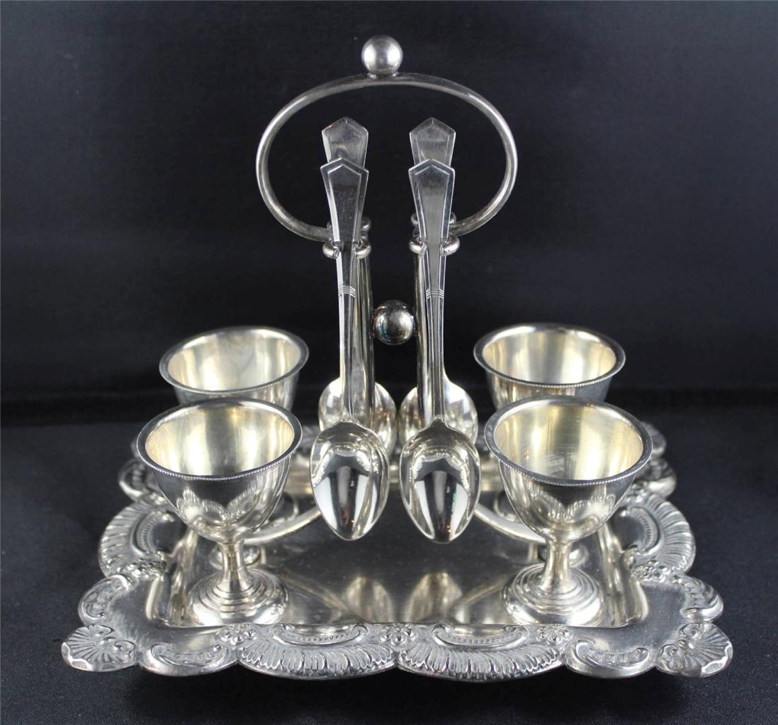 Antique EPNS Silver Fine Dining Egg Cruet Set eBay