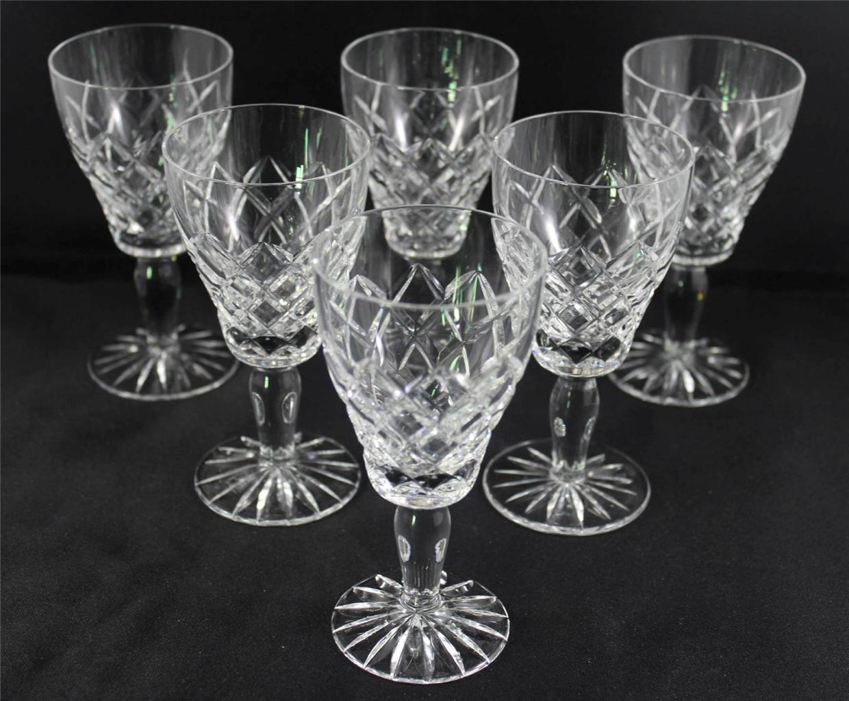 Stunning Bohemia Diamond Cut Crystal Sherry Glasses eBay