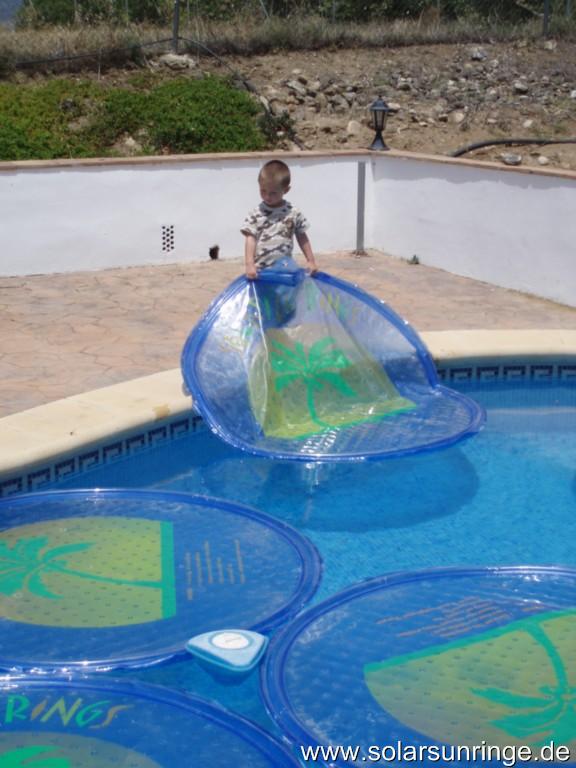solar sun rings pool
