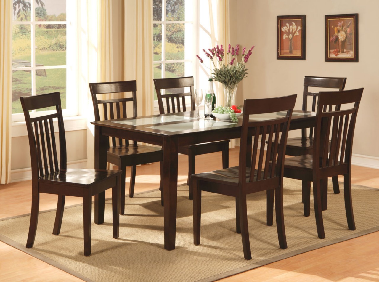 7 PC CAPRI DINETTE KITCHEN DINING ROOM SET TABLE WITH 6 