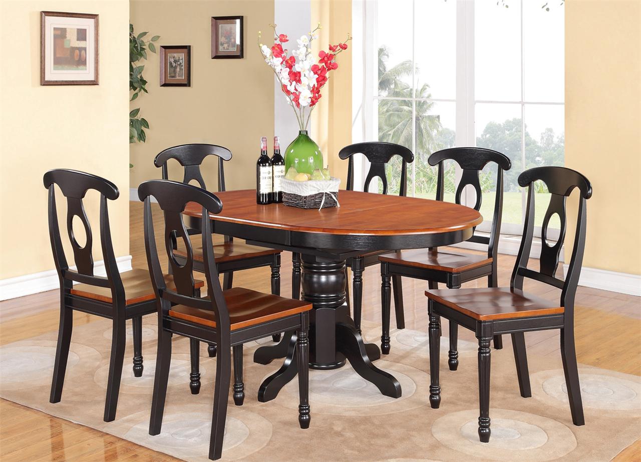 5PC OVAL DINETTE KITCHEN DINING SET TABLE w/ 4 WOOD SEAT 