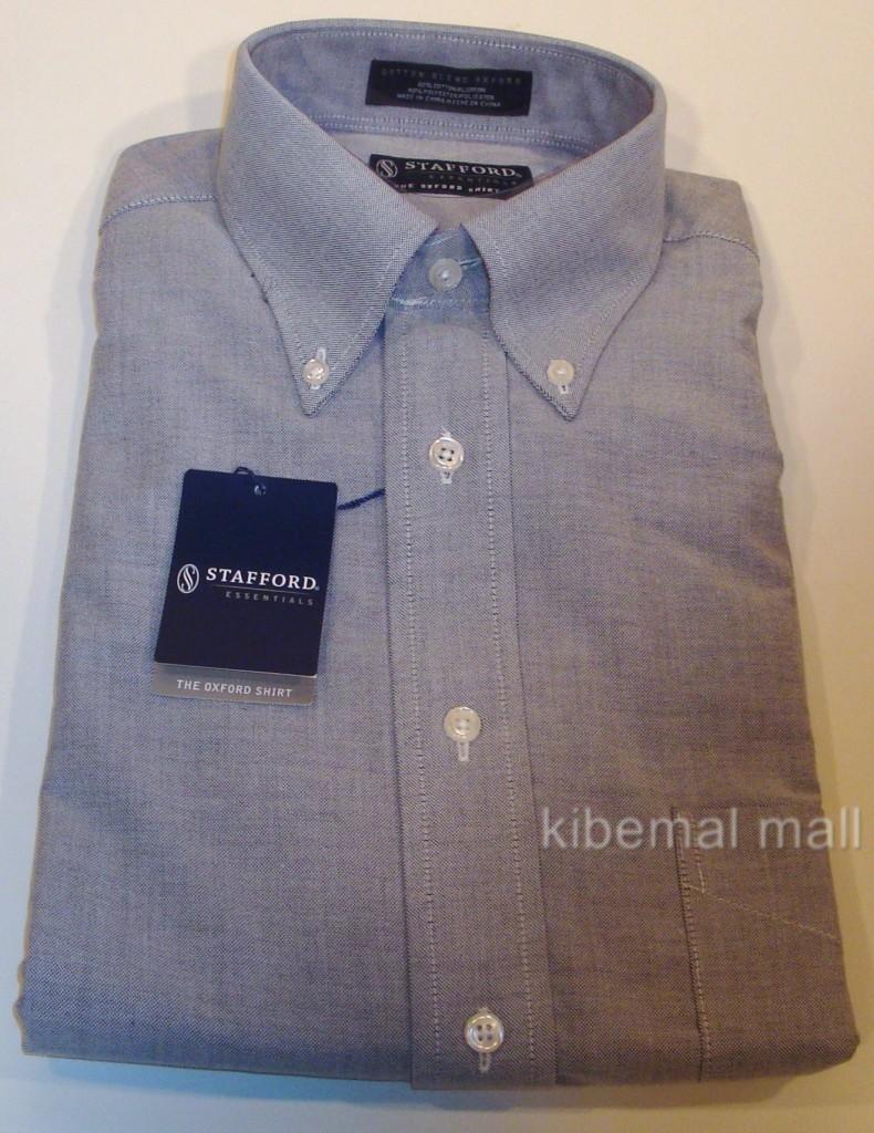 NWT STAFFORD Essentials Men's Oxford ShirtClassic FitLong Sleeves