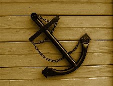Black Boat Anchor Nautical Wall Hanging Decor Accent