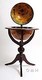 Italian Renaissance Globe Hidden Home Bar Wood Pedestal