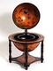 Wooden Table Top World Globe Hidden Home Bar Barware