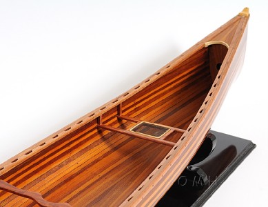Model Hand Crafted Cedar Strip Canoe Wooden Boat 44" eBay