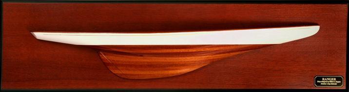 Half Hull America's Cup Ranger 1937 J Boat Model