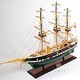 Fregatten Jylland Wood Steam Tall Ship Boat Model