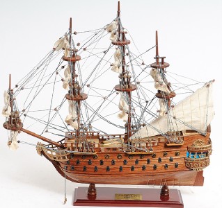 Wooden San Felipe Spanish Galleon Tall Ship Model