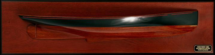 Half Hull America's Cup Mischief 1881 Model