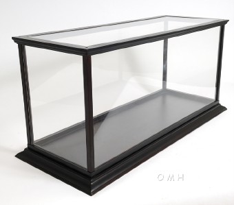 Details about Wooden Table Top Speed Boat Model Display Case Cabinet