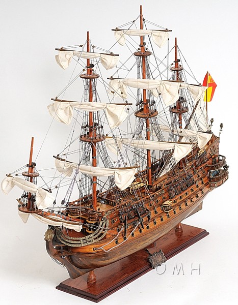 San Felipe Wooden Tall Ship Model Spanish Galleon 37"