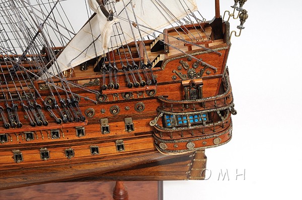 San Felipe Wooden Tall Ship Model Spanish Galleon 37"