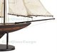 Nautical Antiqued Yacht Ironsides Wooden Model Sailboat