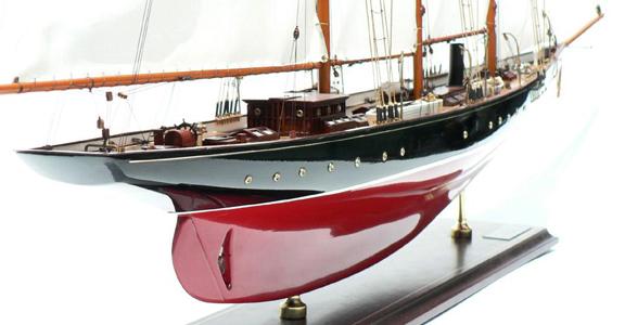 The Three Masted Schooner Atlantic Yacht Model Ship