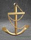 Gold Navy Ship Anchor Nautical Wall Art Decor