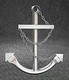 Silver Navy Ship Anchor Nautical Wall Art Decor