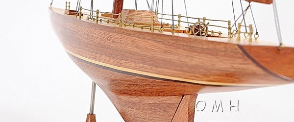 Columbia 1958 Yacht Model 24" America's Cup Wood Sailboat 12 Meter