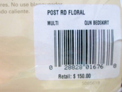 Bedskirt Queen on Nip  150 Ralph Lauren Post Road Floral Queen Bedskirt   Ebay
