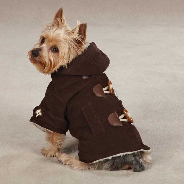 Dog Corduroy Toggle Coat Sherpa Cozy Pet Winter Jacket Clothing XXS XS
