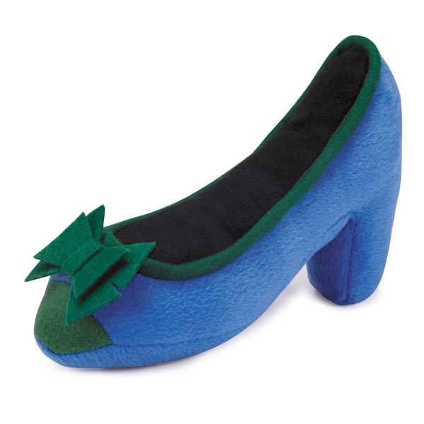 Isaac Mizrahi Dog Plush HIGH HEEL SHAPE SHOE Squeaker Toy Puppy Pet