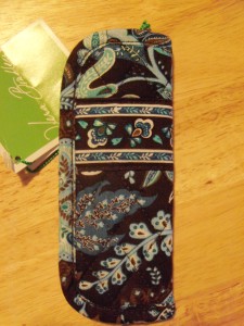 Vera Bradley Readers Eyeglass Case Java Blu