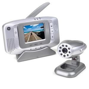 GE 45236 Wireless Surveillance Camera/Monitor, Color, Microphone, Night