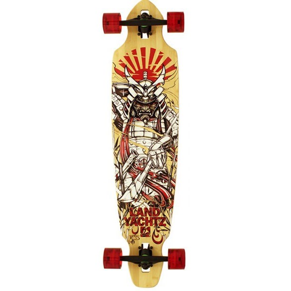 LANDYACHTZ BATTLE AXE (40.25" S) BAMBOO LONGBOARD SKATEBOARD COMPLETE