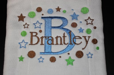 Personalized Embroidered Baby Blanket on Personalized Baby Boy Blanket Fleece Embroidered  Bb45   Ebay