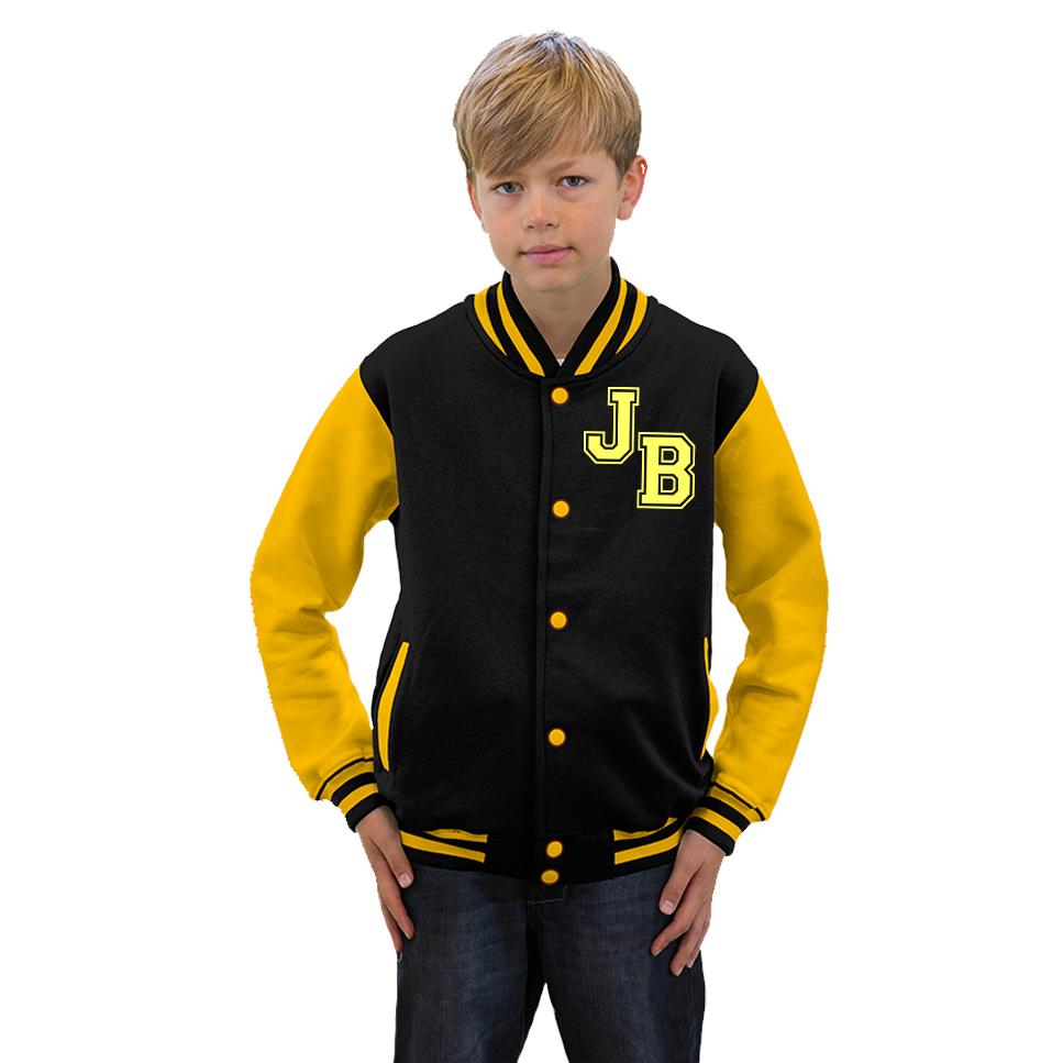 Varsity jacket kids New_Fashion (Clearance)Men Jacket Coat Outerwear Fashion Casual Long Sleeve Synthetic Leather Patchwork Varsity Letterman Baseball Jacket 0 Sold by NewFashion.