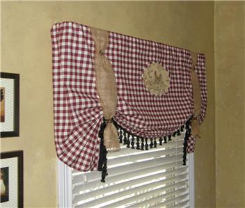 Custom Balloon Valance Curtain French Country Provence