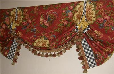 French Country Waverly Saison De Printemps Toile Red