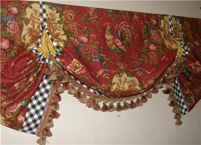 French Country Waverly Saison De Printemps Toile Red