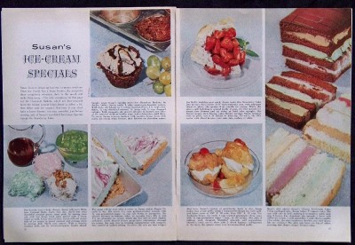 Cook Magazine on 1953 Ice Cream Cook Book Magazine Print Article Ebay