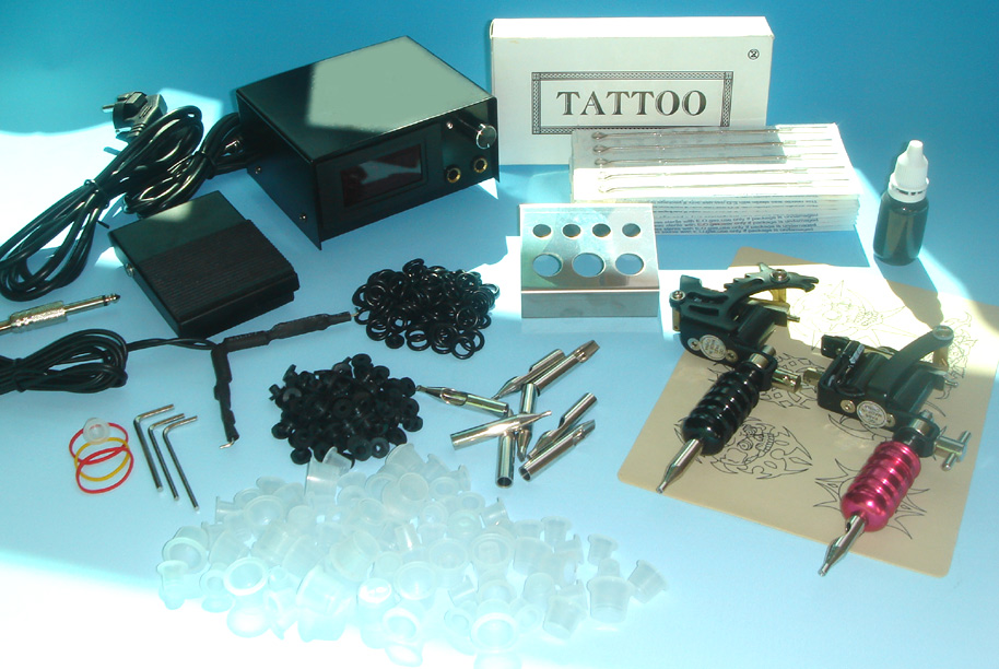 New Professional Tattoo Gun Machine Brass On Sale Tattoo 2 Gun Kit 
