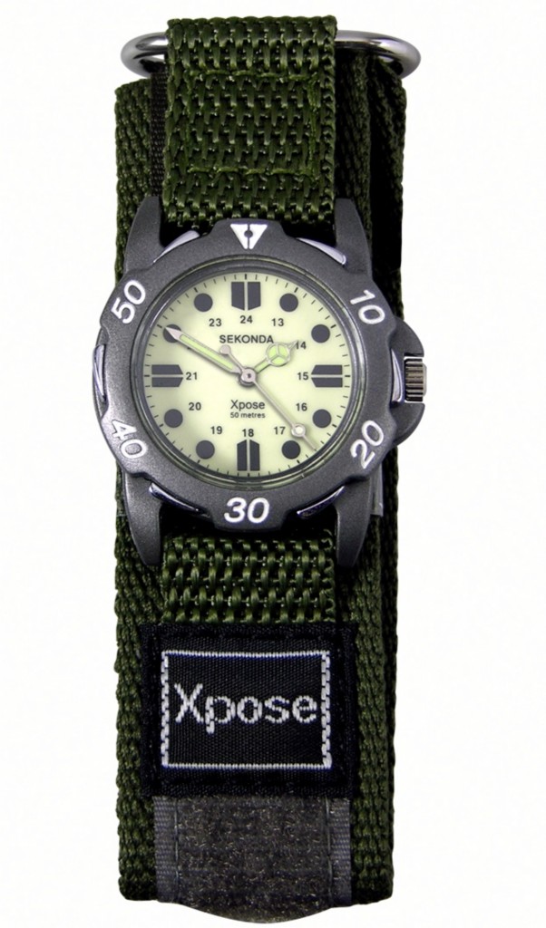 Sekonda Xpose Velcro Fastening watch 50m Water resistant Colour Choices