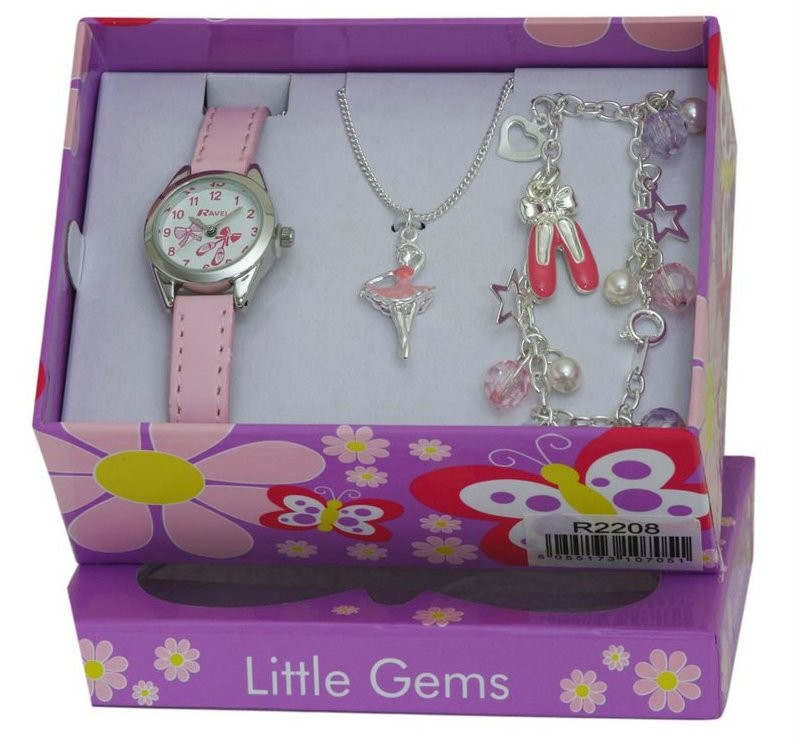 Ravel Girls Watch & Jewellery Cute Little Gems Children's Gift Set Kids