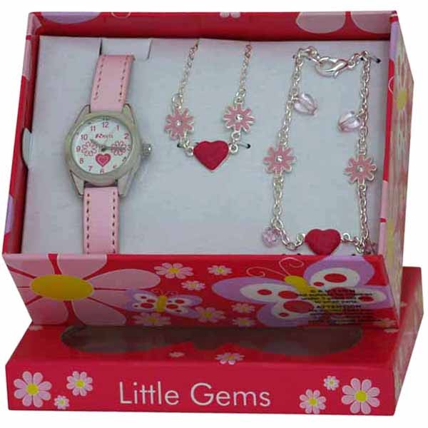 Ravel Girls Watch & Jewellery Cute Little Gems Children's Gift Set Kids