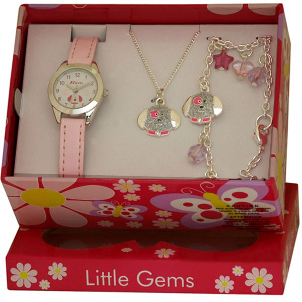 Ravel Girls Watch & Jewellery Cute Little Gems Children's Gift Set Kids