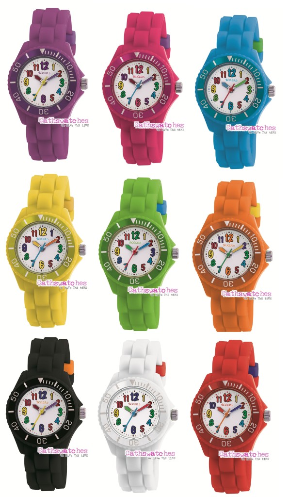 Tikkers-Children-039-s-Bright-Coloured-Kids-Silicon-Watches-Boys-amp-Girls-Multicolour